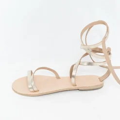 Glaritis Gorgeous Britomartis Strappy Gold Sandals