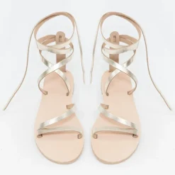 Glaritis Gorgeous Britomartis Strappy Gold Sandals