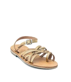 Glaritis Gorgeous Gold Braided NIKE Sandals