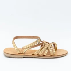 Glaritis Gorgeous Gold Braided NIKE Sandals