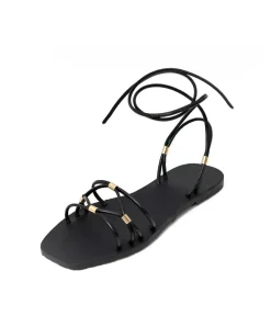 Glaritis Gorgeous Strappy Black EUROPA Sandals