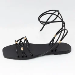 Glaritis Gorgeous Strappy Black EUROPA Sandals