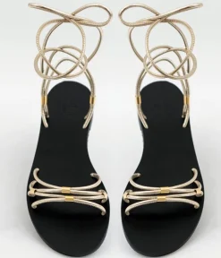 Glaritis Gorgeous Strappy Gold EUROPA Sandals