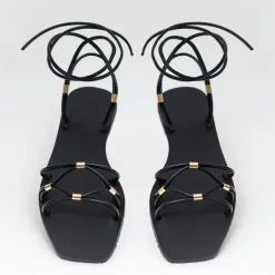 Glaritis Gorgeous Strappy Black EUROPA Sandals