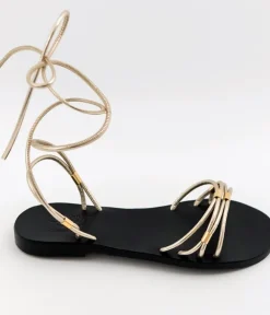 Glaritis Gorgeous Strappy Gold EUROPA Sandals