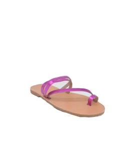 Glaritis Hot Pink ALCYONE Toe Post Sandals