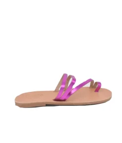 Glaritis Hot Pink ALCYONE Toe Post Sandals