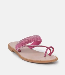 Glaritis Pretty Pink Diamante Sandals