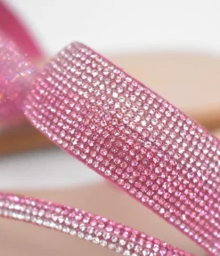 Glaritis Pretty Pink Diamante Sandals