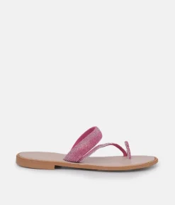 Glaritis Pretty Pink Diamante Sandals