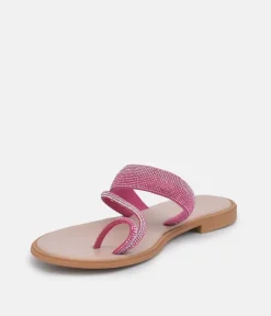 Glaritis Pretty Pink Diamante Sandals