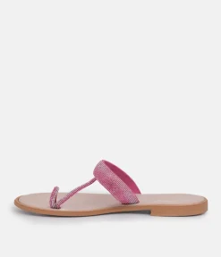 Glaritis Pretty Pink Diamante Sandals