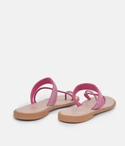 Glaritis Pretty Pink Diamante Sandals