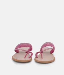 Glaritis Pretty Pink Diamante Sandals