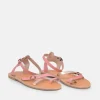 Glaritis Pretty Pink/Rose Gold Strappy Sandals