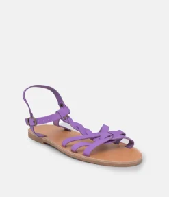Glaritis Pretty Purple T-Strap Sandal