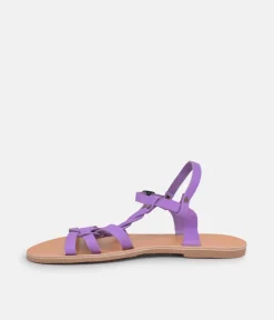 Glaritis Pretty Purple T-Strap Sandal