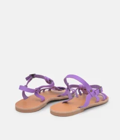 Glaritis Pretty Purple T-Strap Sandal
