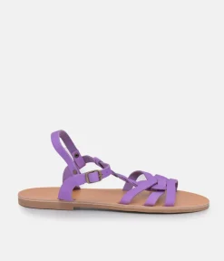 Glaritis Pretty Purple T-Strap Sandal