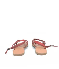 Glaritis Red Leather NIKE Strappy Sandals