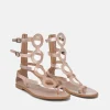 Glaritis Rose Gold Strappy Gladiator Sandals