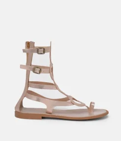 Glaritis Rose Gold Strappy Gladiator Sandals