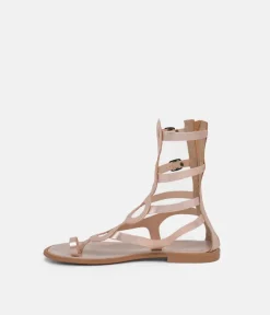Glaritis Rose Gold Strappy Gladiator Sandals