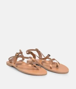 Glaritis Strappy Bronze Sandals