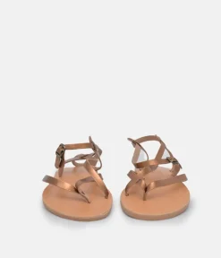 Glaritis Strappy Bronze Sandals