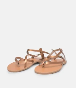 Glaritis Strappy Bronze Sandals