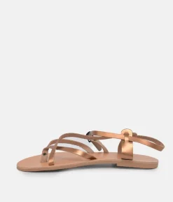 Glaritis Strappy Bronze Sandals