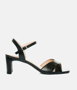 Gorgeous Black Block Heel Sandals