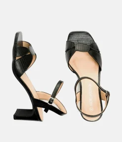 Gorgeous Black Block Heel Sandals