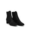 Gorgeous Black Suede Cinderella Ankle Boots