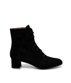 Gorgeous Black Suede Cinderella Ankle Boots