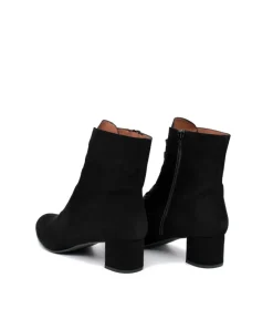 Gorgeous Black Suede Cinderella Ankle Boots