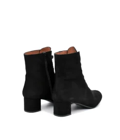 Gorgeous Black Suede Cinderella Ankle Boots
