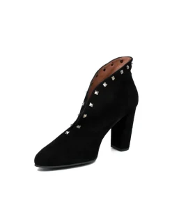 Gorgeous Black Suede Curvy Sky High Shoe Boot