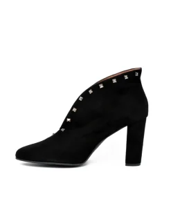 Gorgeous Black Suede Curvy Sky High Shoe Boot