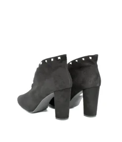 Gorgeous Black Suede Curvy Sky High Shoe Boot