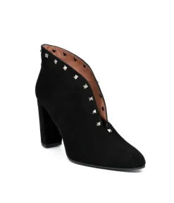 Gorgeous Black Suede Curvy Sky High Shoe Boot