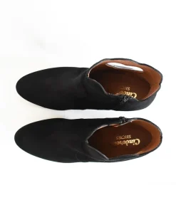 Gorgeous Black Suede Love Heart Ankle Boots