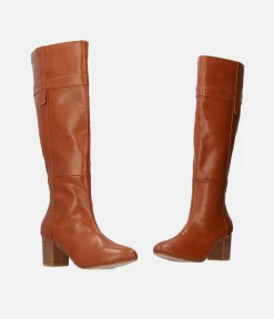 Gorgeous Brown Block Heel Long Boots