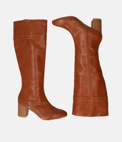 Gorgeous Brown Block Heel Long Boots