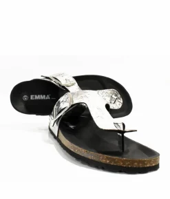 Gorgeous Glitzy Silver Thong Sandals