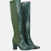 Gorgeous Green Knee-high Boots