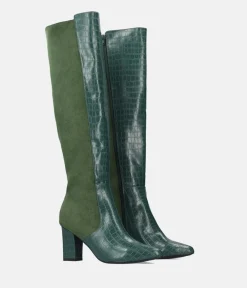 Gorgeous Green Knee-high Boots