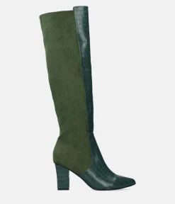 Gorgeous Green Knee-high Boots