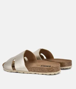 Gorgeous Hermes Inspired Metallic Gold Sandals