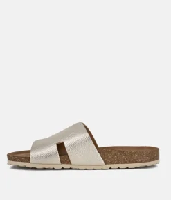Gorgeous Hermes Inspired Metallic Gold Sandals